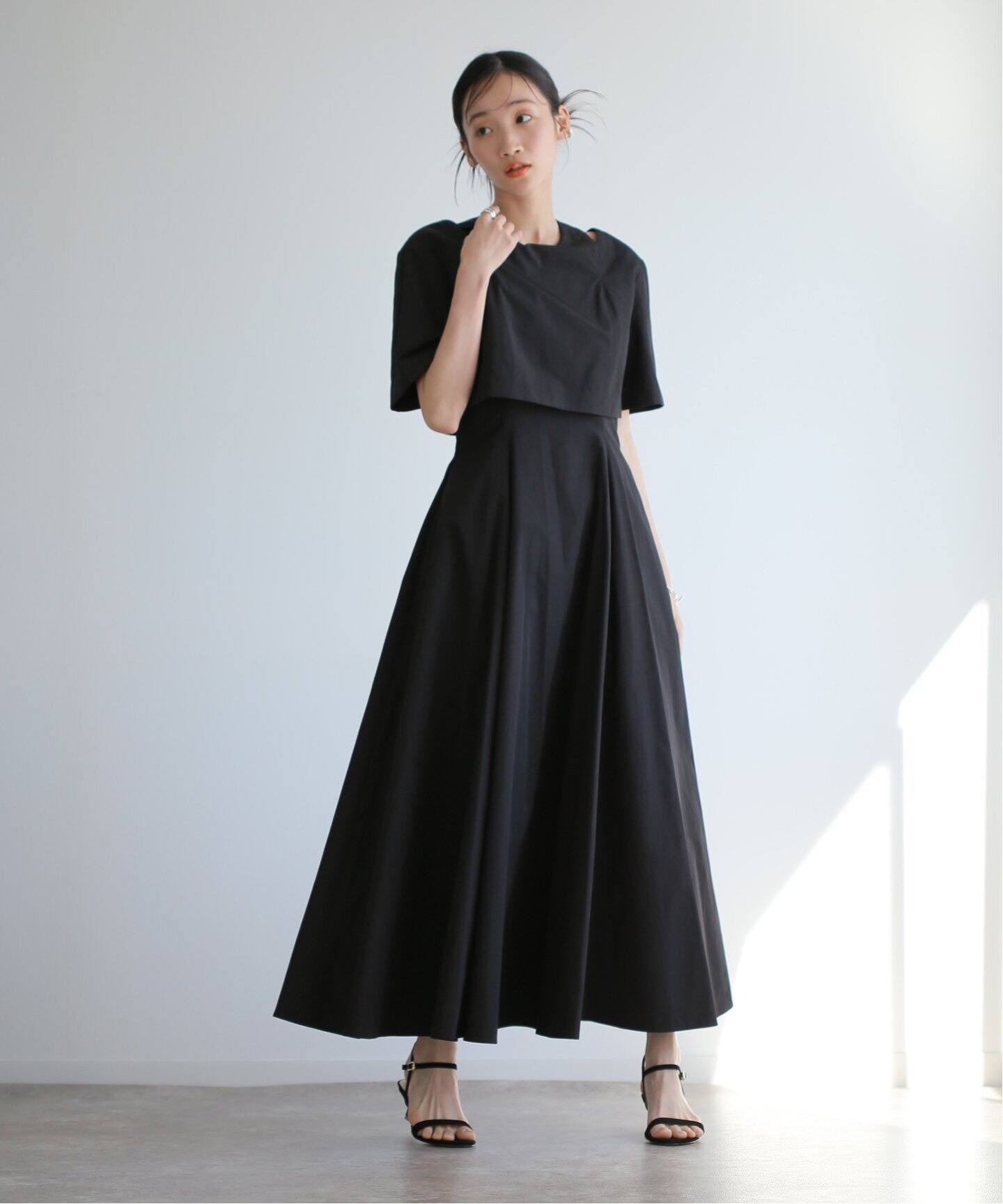 CLANE SLASH SHOULDER ONEPIECE 16112-5142（ワンピース）｜BOICE FROM 