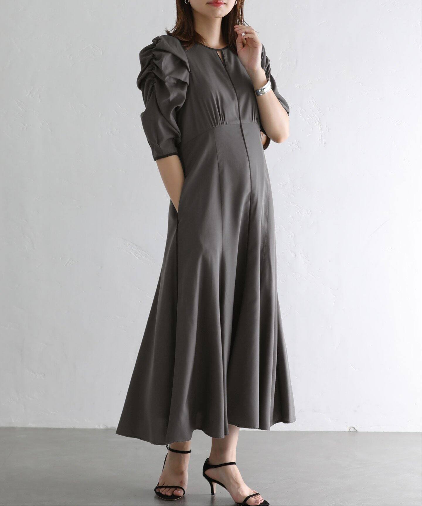 バイカラーパイピングワンピース（ワンピース）｜La Totalite（ラ  