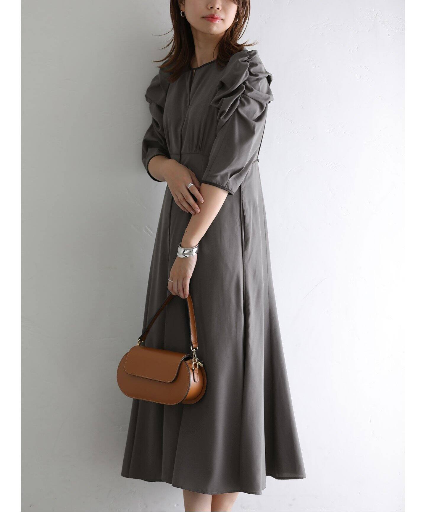 バイカラーパイピングワンピース（ワンピース）｜La Totalite（ラ  