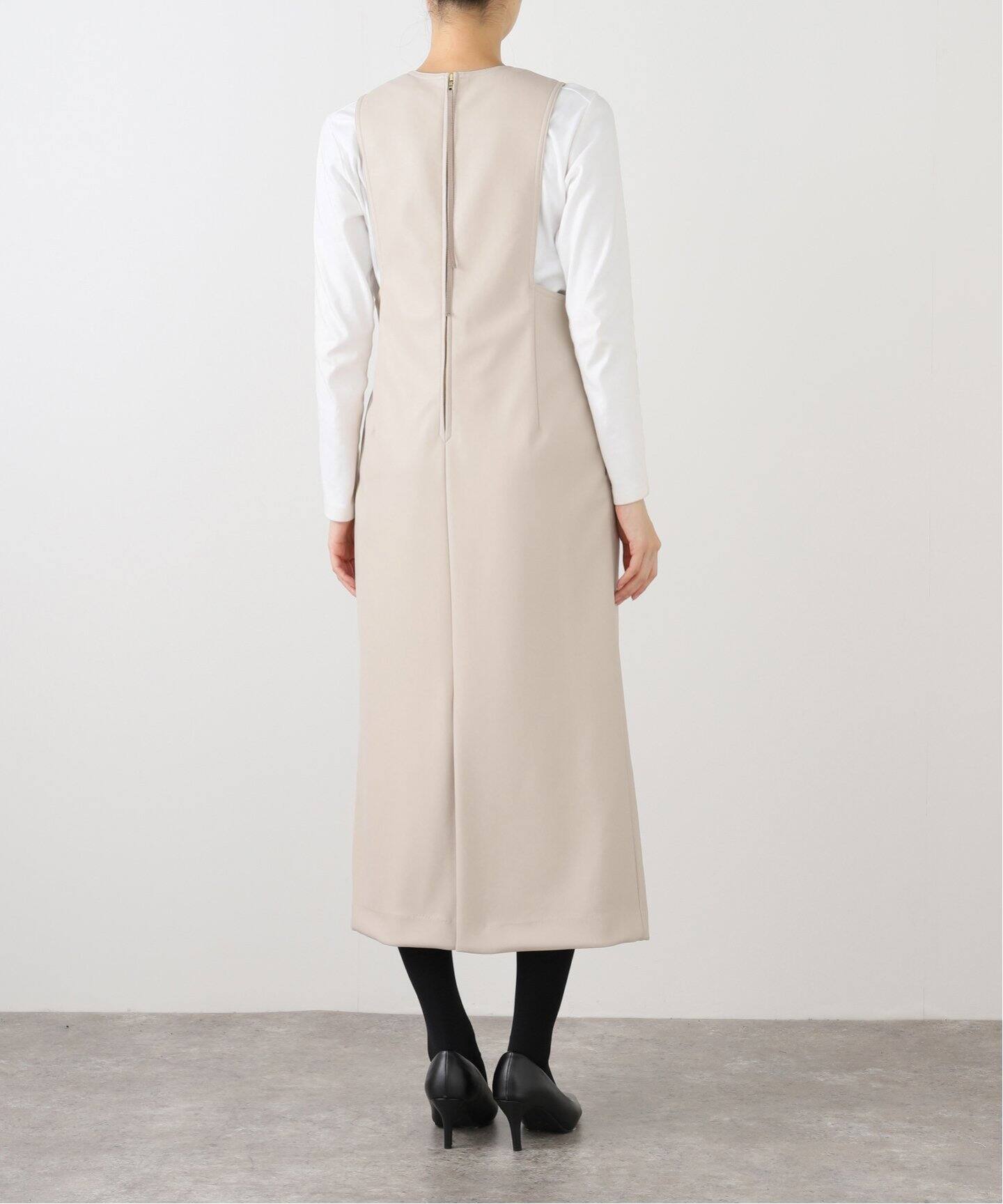 Almam 通販 フェイクレザージャンパースカート ANAYI アナイ スカート 
