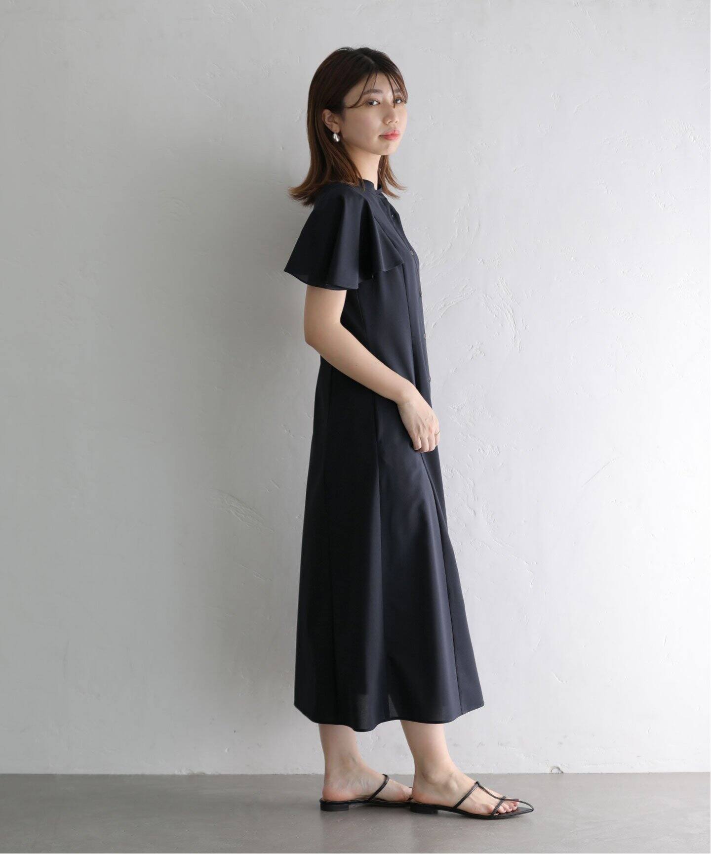 美品　ラトータリテ　LaTotalite フリル　シャツワンピース　36 値下げ 美品 ラトータリテ LaTotalite フリル シャツワンピース