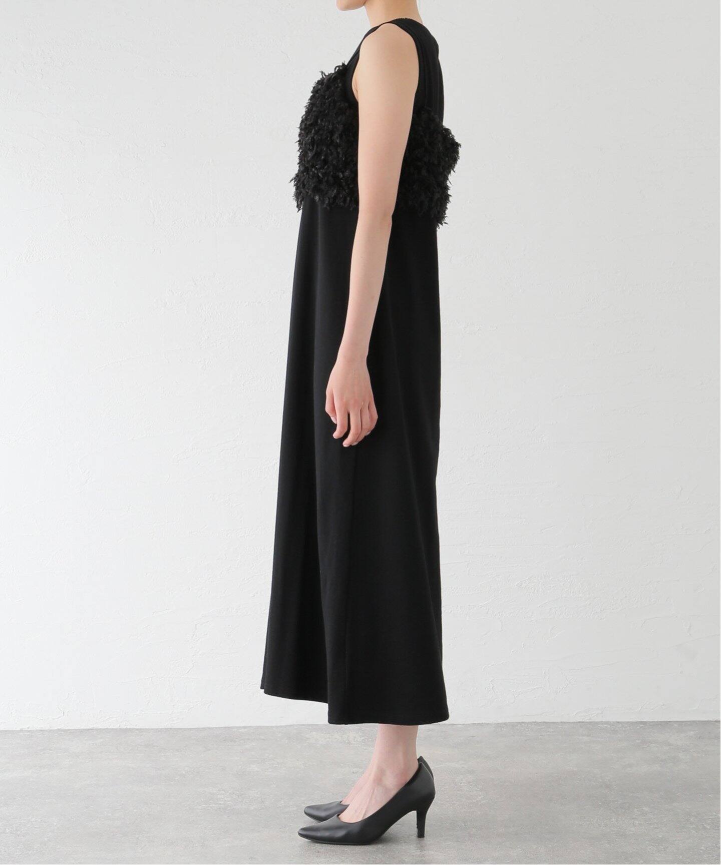 ★美品La TOTALITE  ラトータリテ　5WAYタフタ*チュールワンピース La TOTALITE（ラトータリテ）の「ドット フリルスリーブ Vネック
