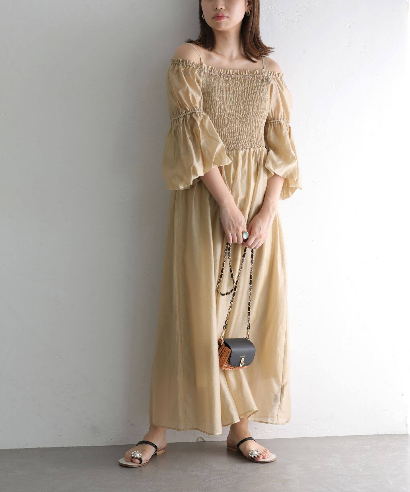 2WAYシャーリングワンピース（ワンピース）｜La Totalite（ラ  