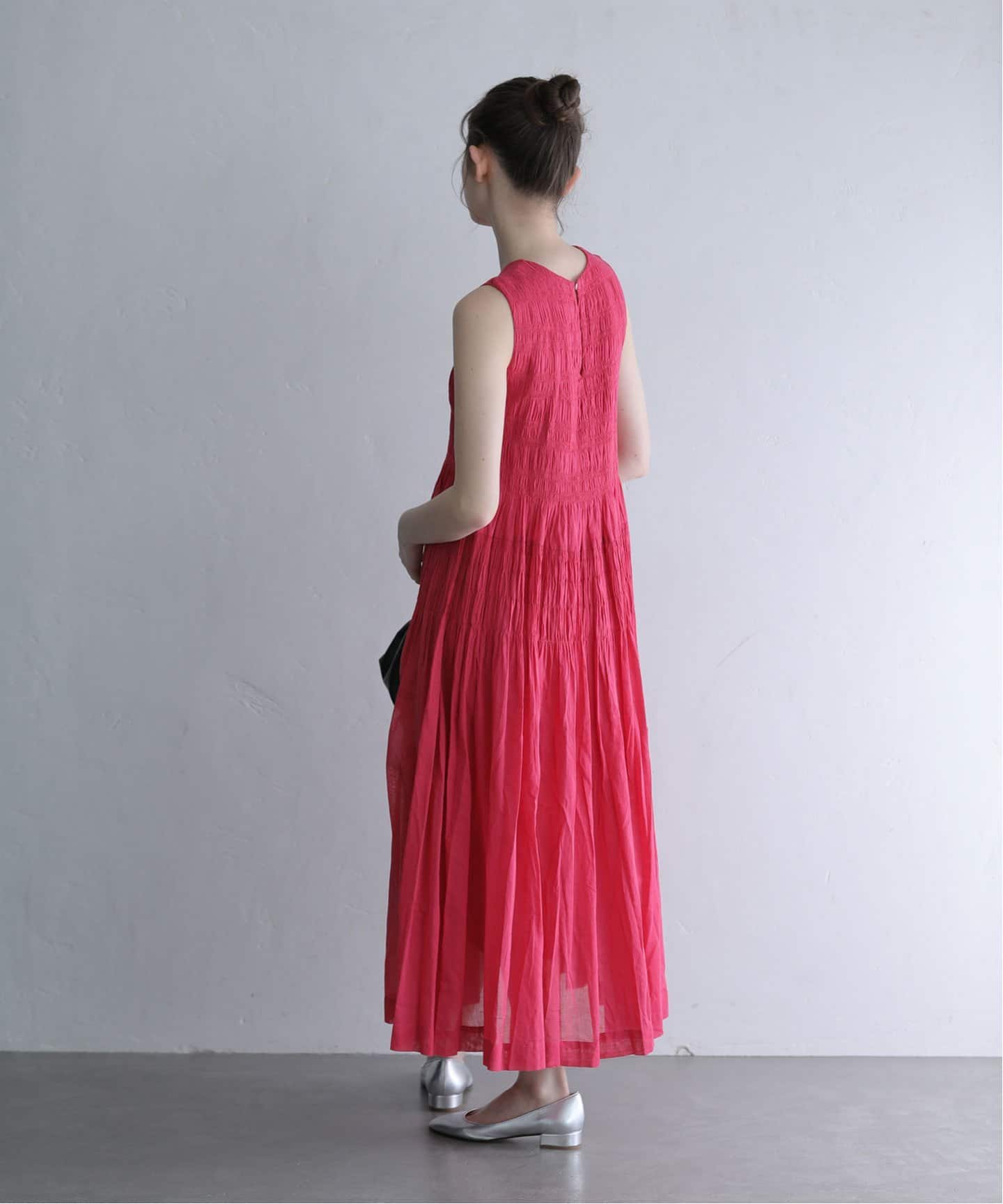 ne Quittez pas ヌキテパ ワンピース Cotton Voile Shirring