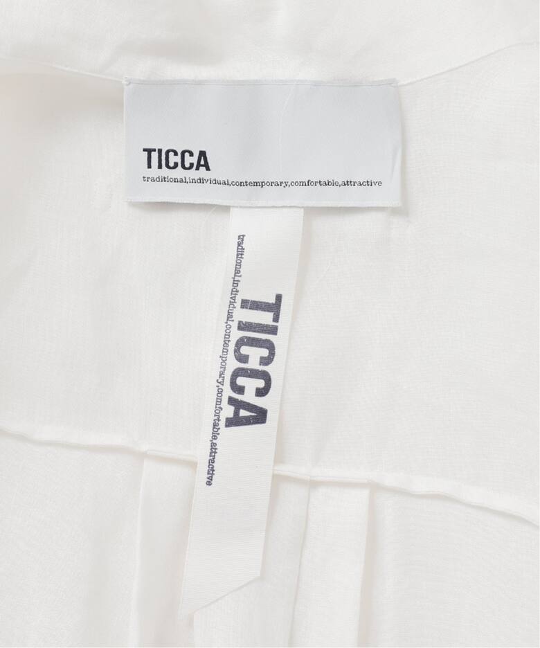 TICCA/ティッカ】別注リネンツイストスリーブワンピース 