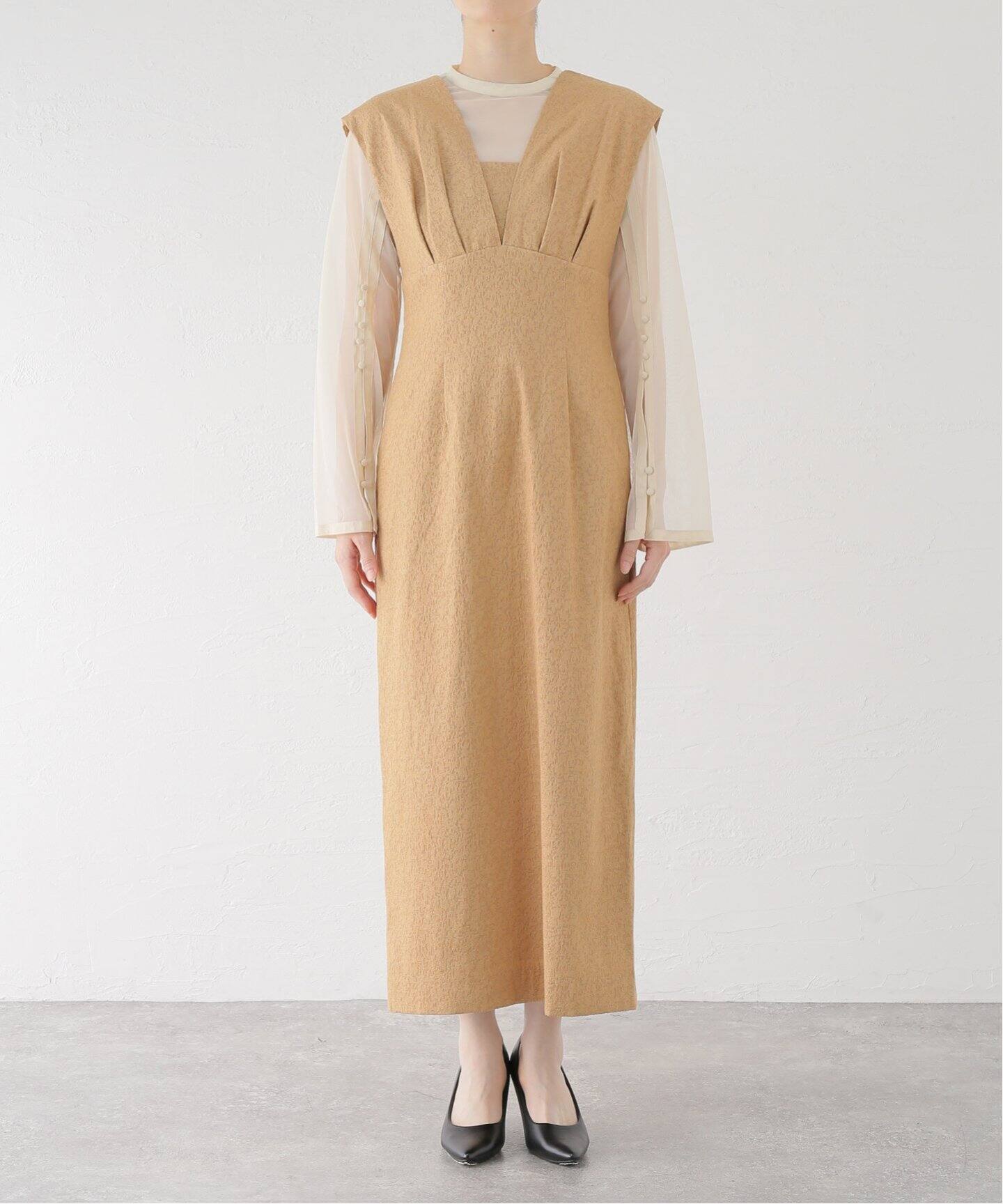 【美品】ジャガードドレス ドットジャガードドレス/22325265 – haremode