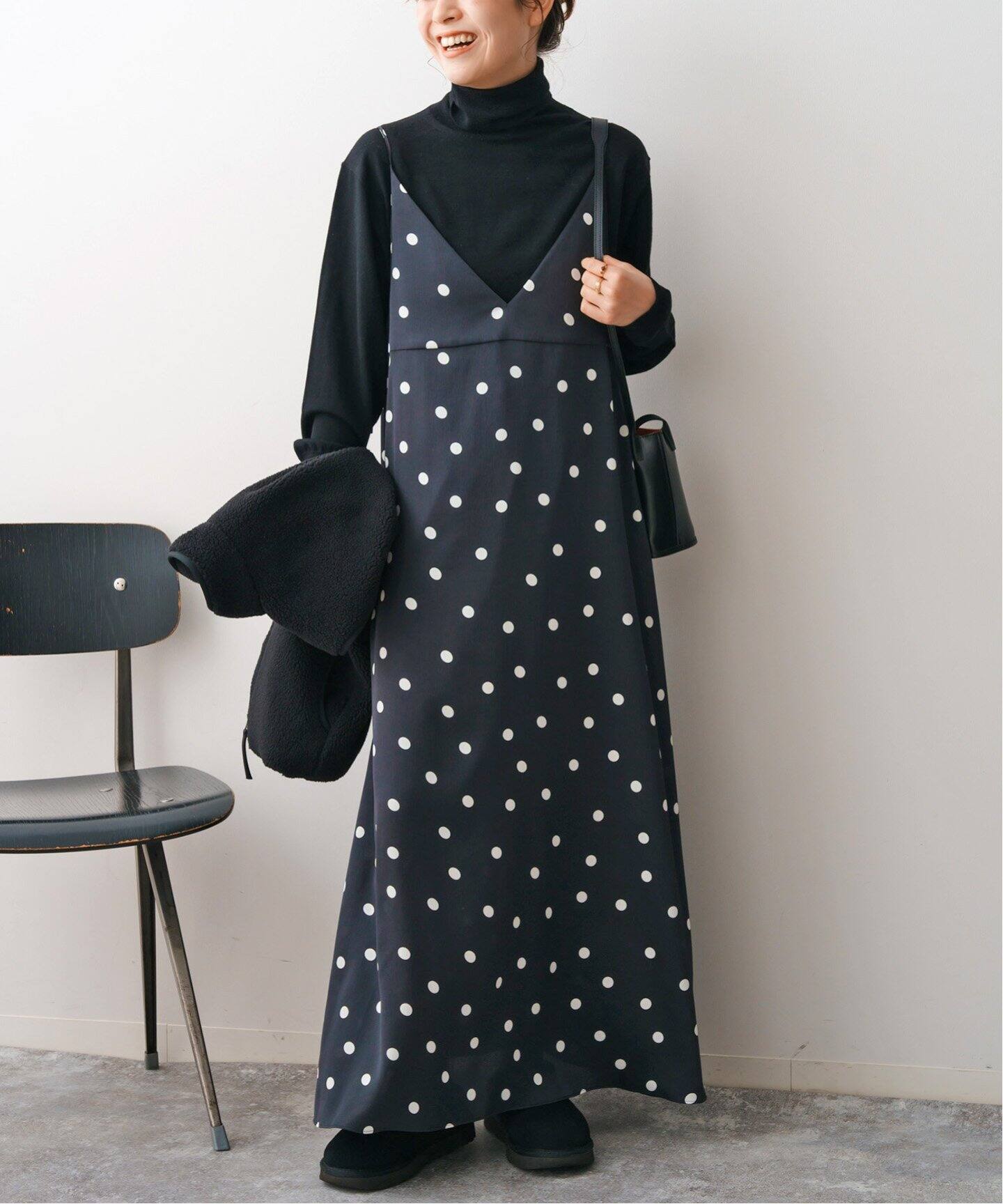 ≪WEB限定追加≫ドットフレアキャミワンピース（ワンピース  