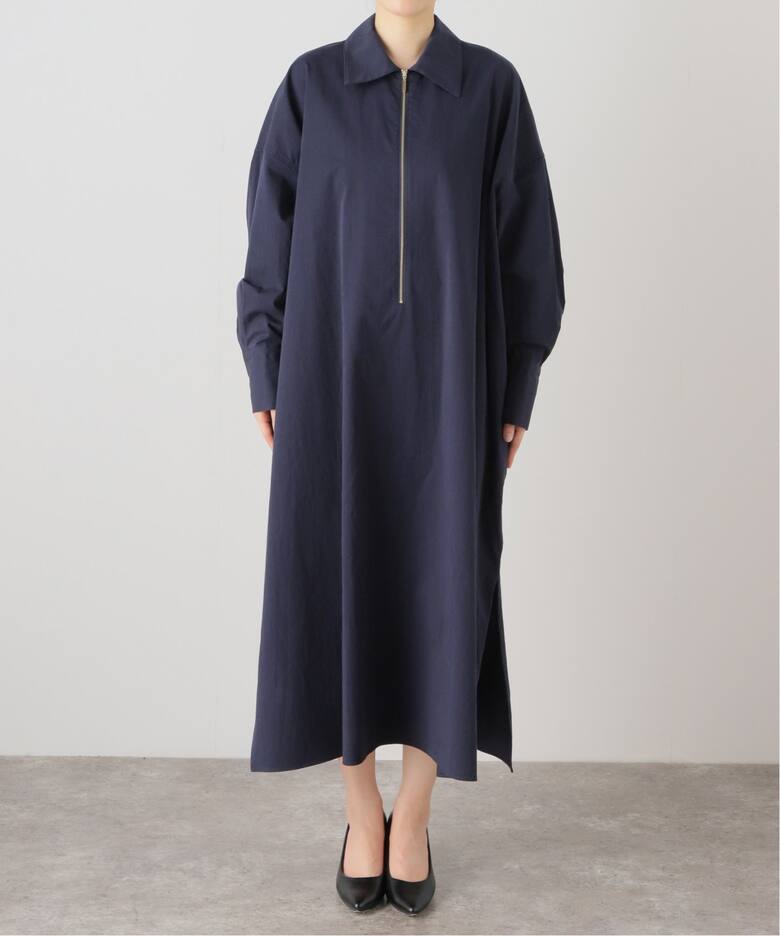 コットンサテンハーフジップワンピース（ワンピース）｜Spick and Span 