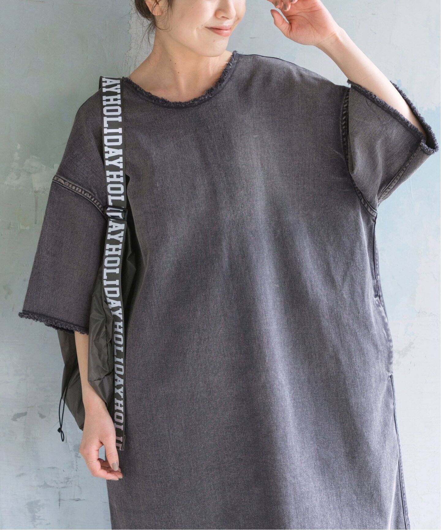 ガーメントダイIラインワンピース（ワンピース）｜Spick and Span 