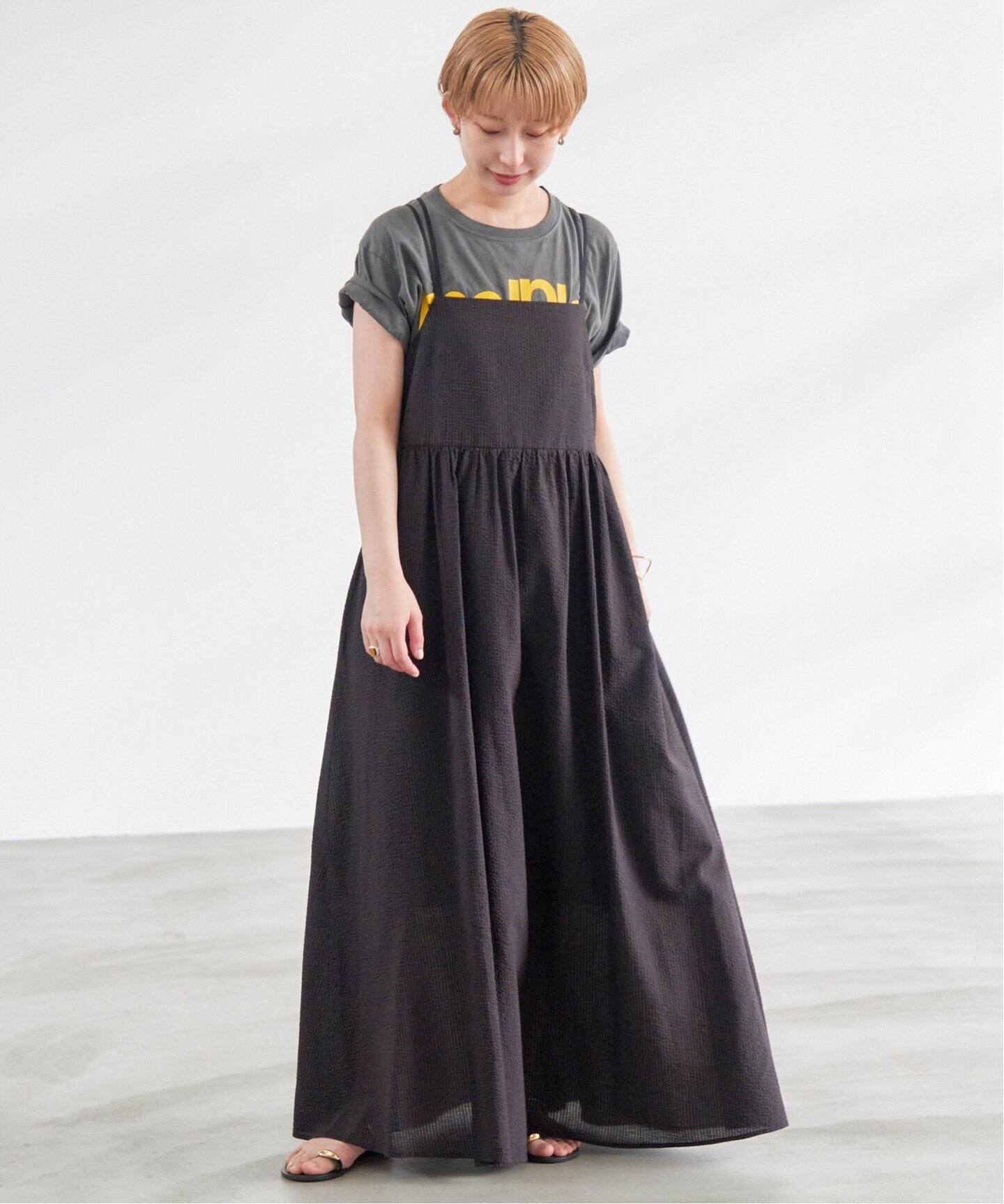 S.Shiori*S コットンサッカーキャミワンピース（ワンピース）｜Spick  