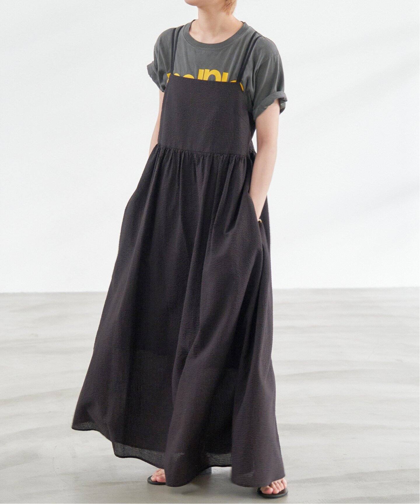 S.Shiori*S コットンサッカーキャミワンピース（ワンピース）｜Spick 