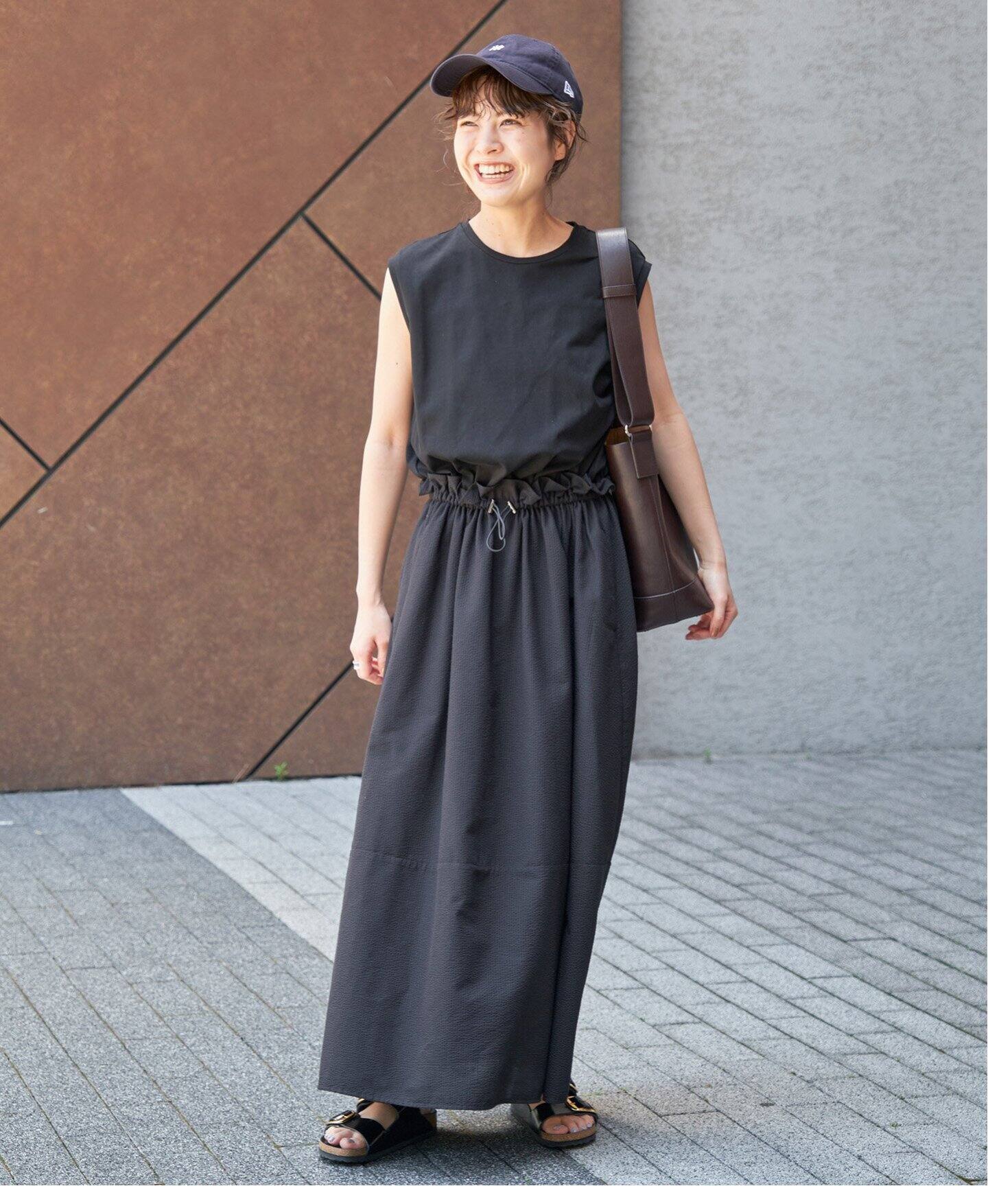 カットソー×サッカーコンビワンピース（ワンピース）｜Spick and Span 