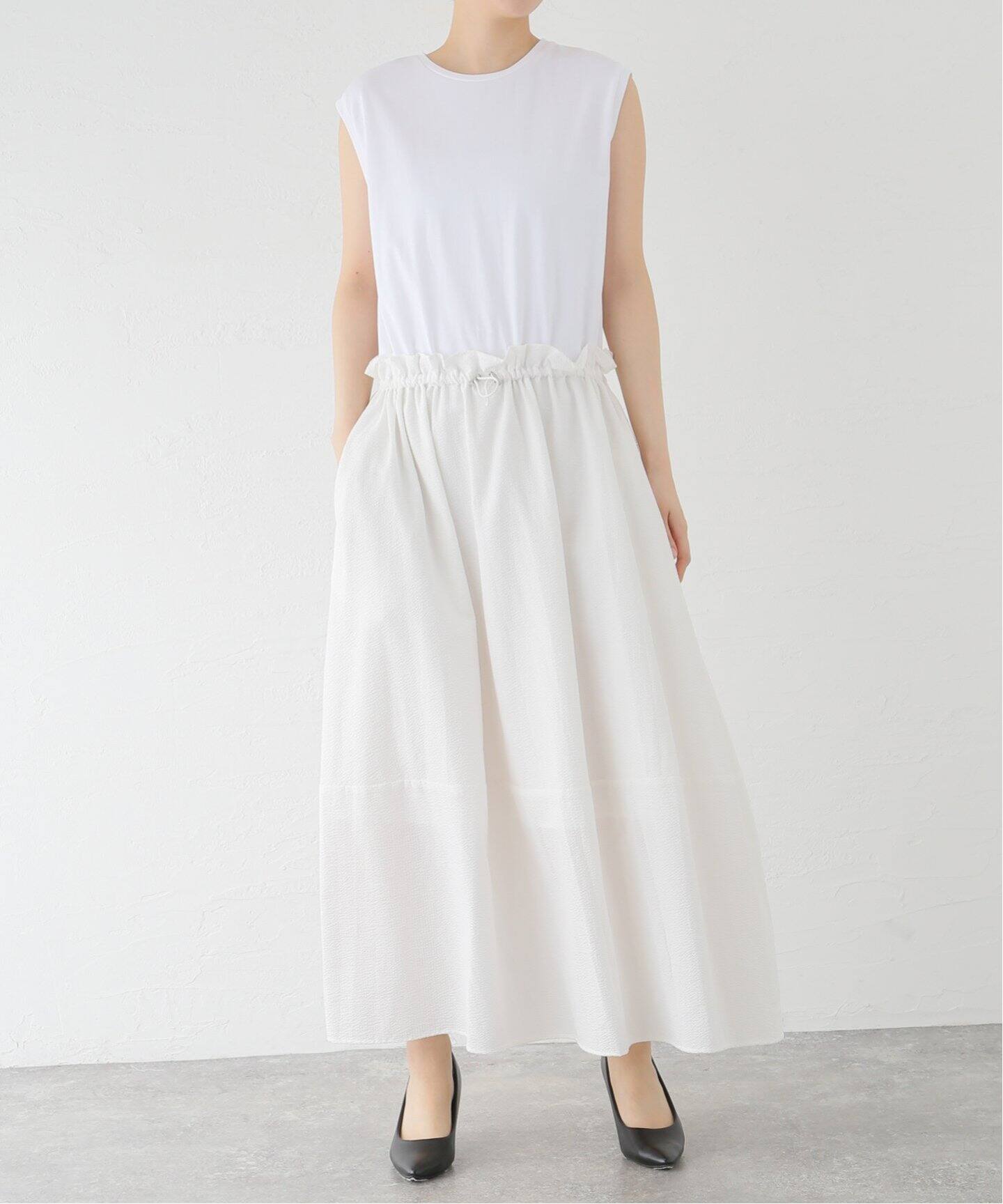 カットソー×サッカーコンビワンピース（ワンピース）｜Spick and Span 