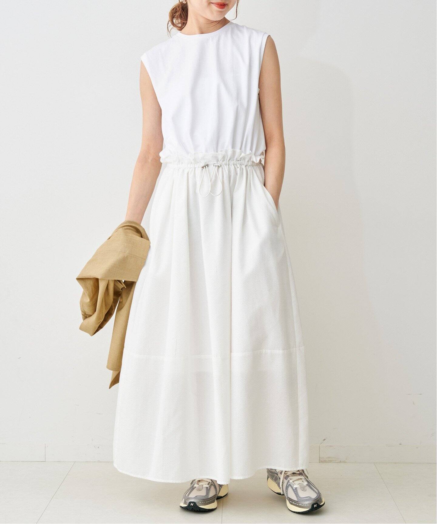 カットソー×サッカーコンビワンピース（ワンピース）｜Spick and Span  