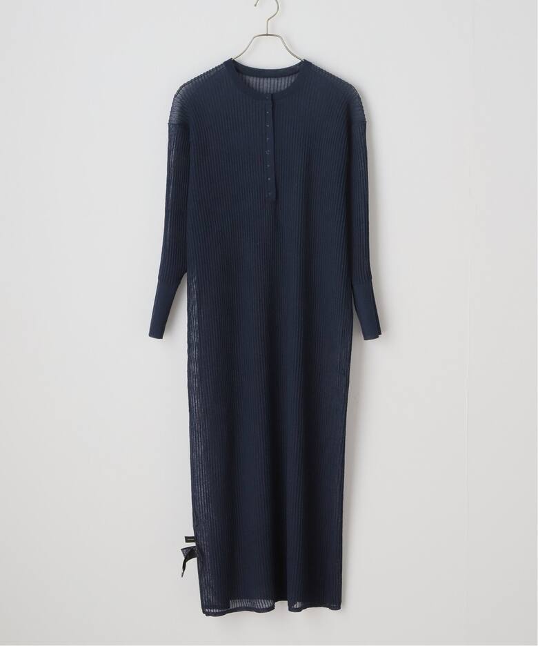 シアーヘンリーネックニットワンピース（ワンピース）｜Spick and Span  