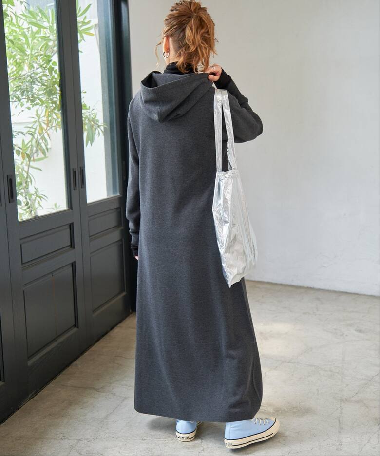 フーテッド ニットロングワンピース（ワンピース）｜Spick and Span 