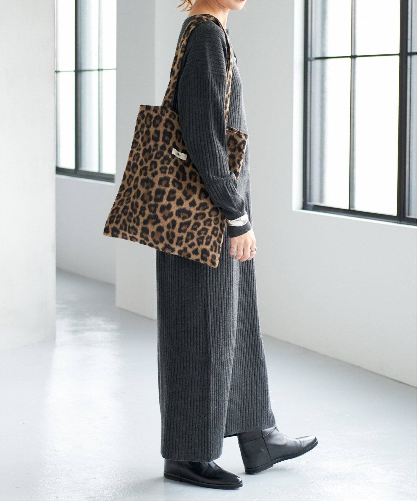 追加》ヘンリーネックリブニットワンピース（ワンピース）｜Spick and  