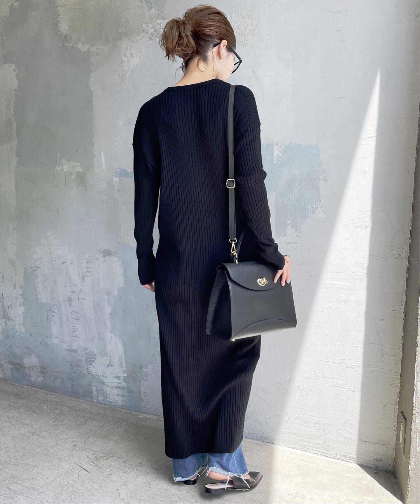 追加2》ヘンリーネックリブニットワンピース（ワンピース）｜Spick and  