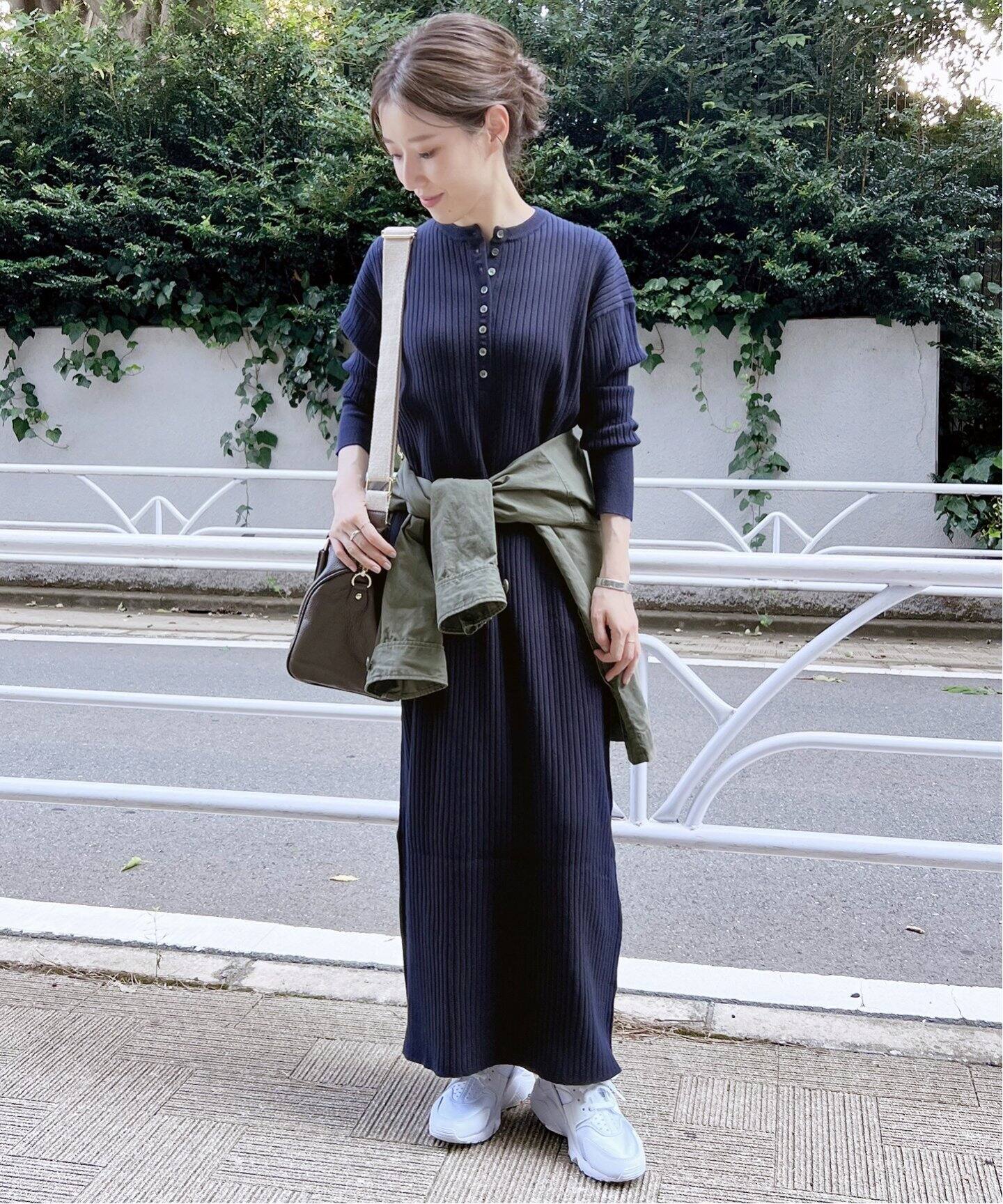 追加2》ヘンリーネックリブニットワンピース（ワンピース）｜Spick and  