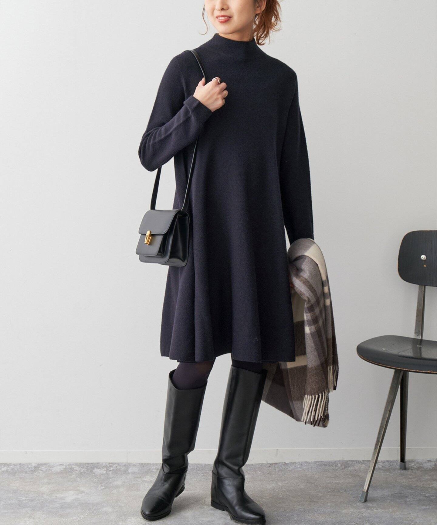 ガーター編フレアチュニックワンピース（ワンピース）｜Spick and Span  