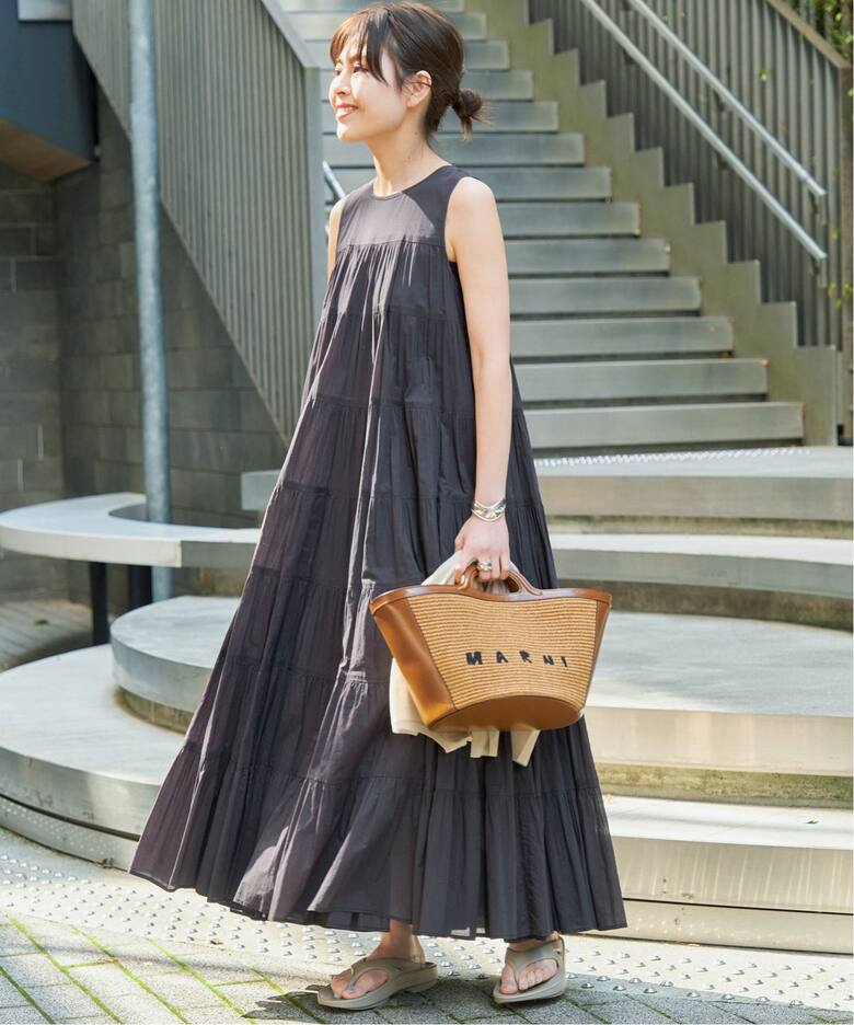 HYU100/ボイルティアードワンピース（ワンピース）｜Spick and Span  