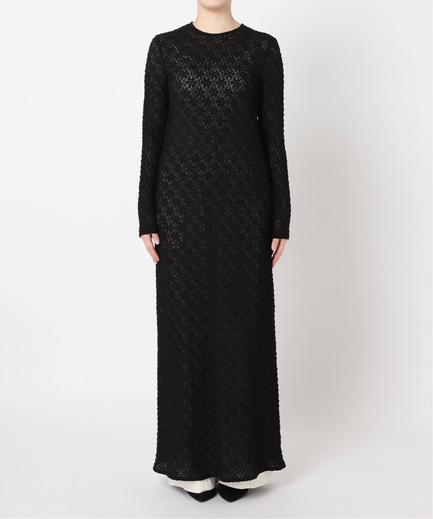 新品☆HARDY NOIR アルディーノアールスペアカラーツキワンピース☆38  