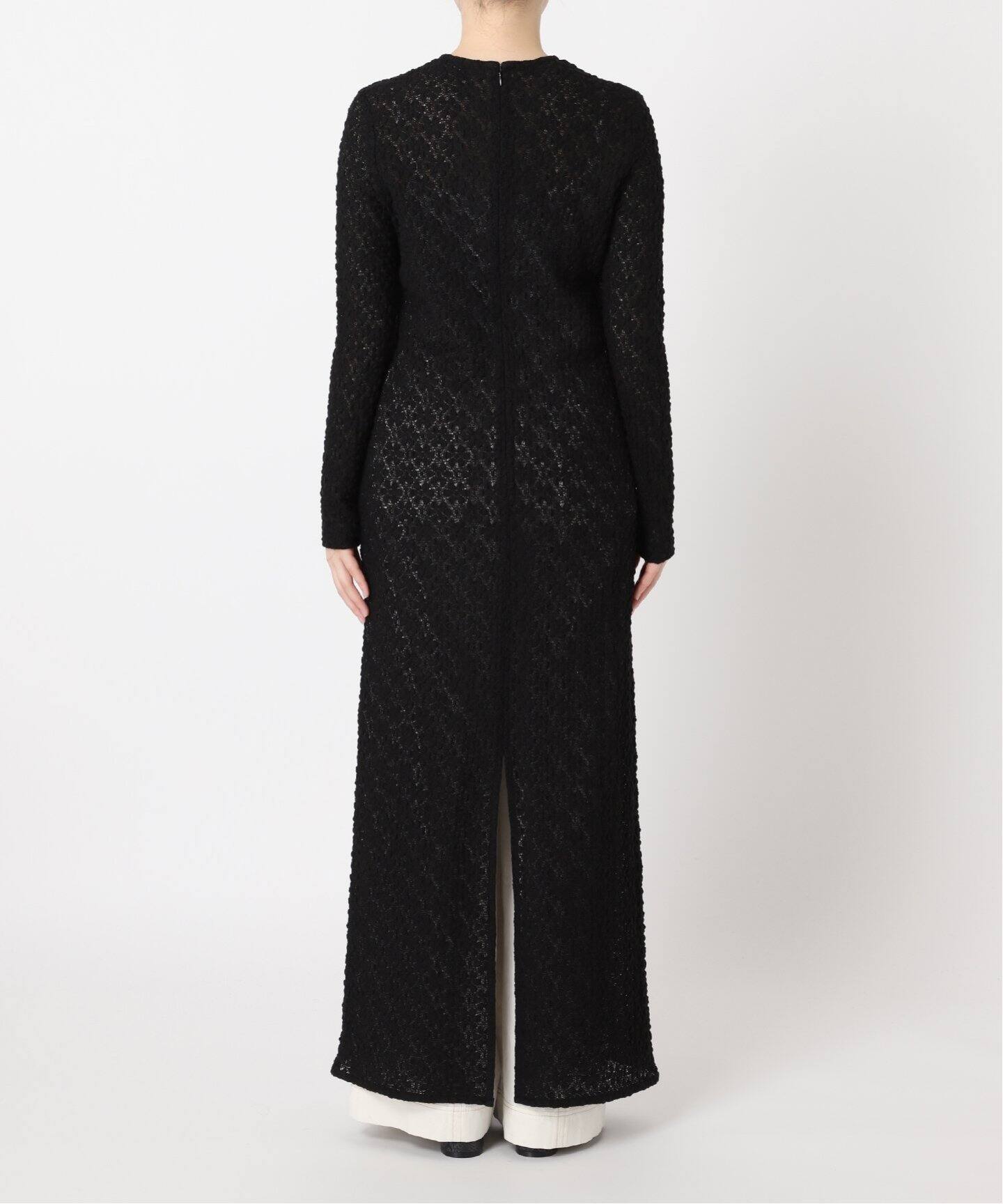 ストレッチレースクルーネックワンピース（ワンピース）｜HARDY NOIR  