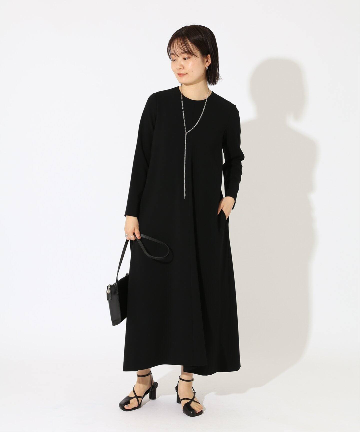 追加》クルーネックフレアワンピース（ワンピース）｜HARDY NOIR  