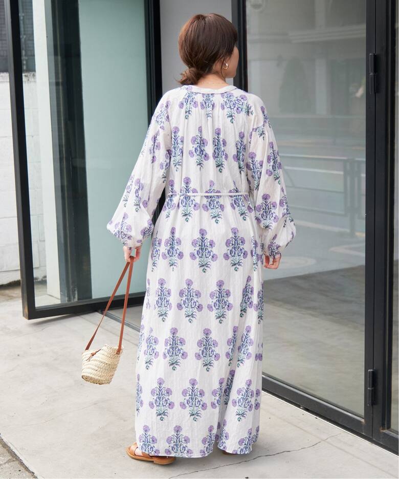 ne Quittez pas / ヌキテパ COTTON JQD MARIGOLD PRINT 010441GH1 ne Quittez pas / ヌキテパ COTTON JQD MARIGOLD PRINT 010441GH1