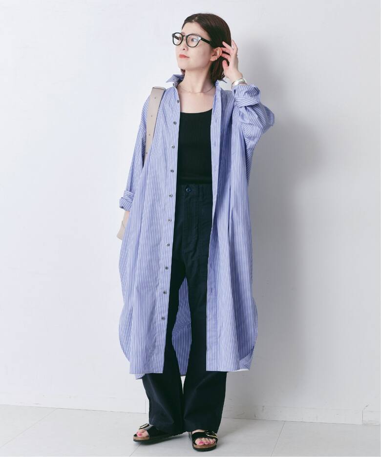 TICCA / ティッカ】 スクエアビッグシャツワンピース（ワンピース  