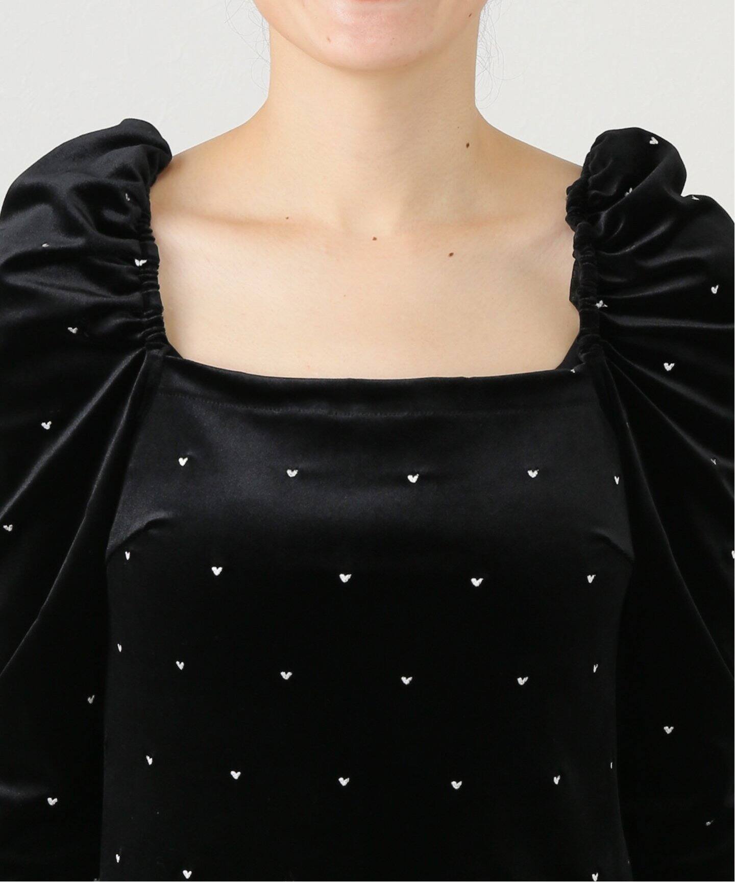 ハート刺繍ベロアワンピース（ワンピース）｜U by SPICK&SPAN（ユー  