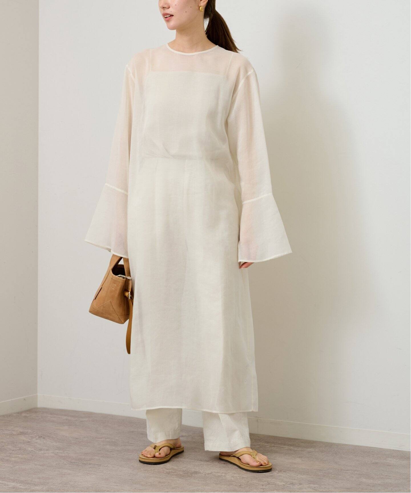 ソフトオーガンジーワンピース（ワンピース）｜FRAMeWORK（フレーム  