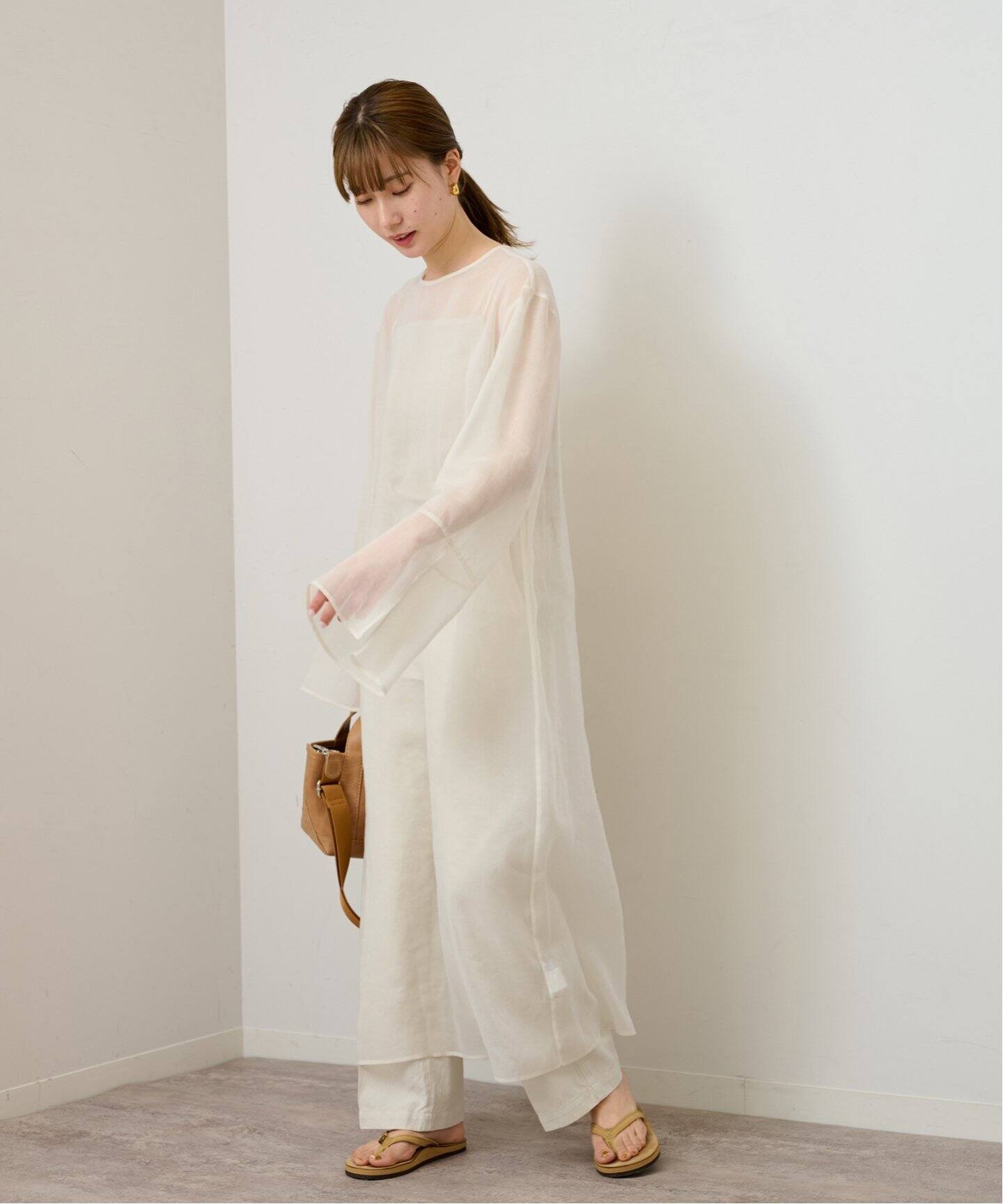 ソフトオーガンジーワンピース（ワンピース）｜FRAMeWORK（フレーム  