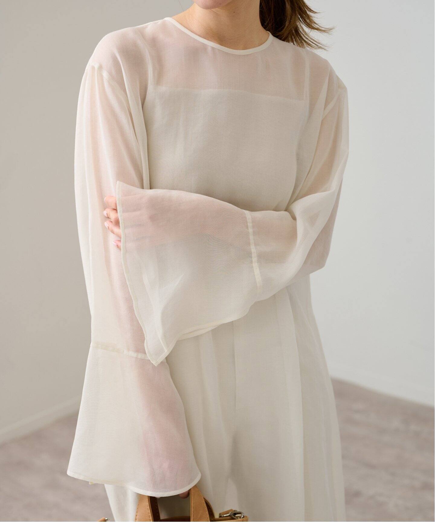 ソフトオーガンジーワンピース（ワンピース）｜FRAMeWORK（フレーム  