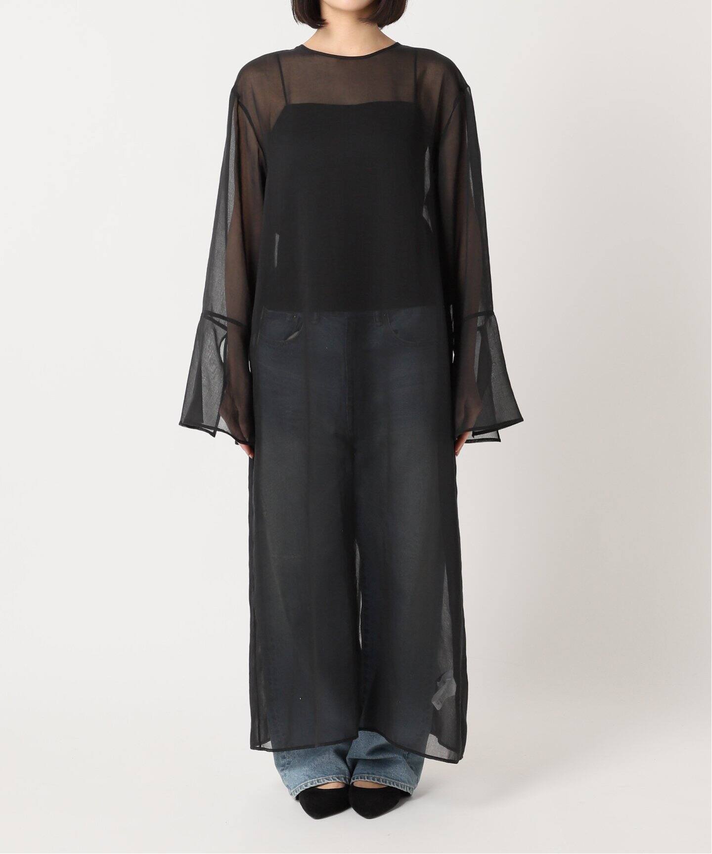 ソフトオーガンジーワンピース（ワンピース）｜FRAMeWORK（フレーム  