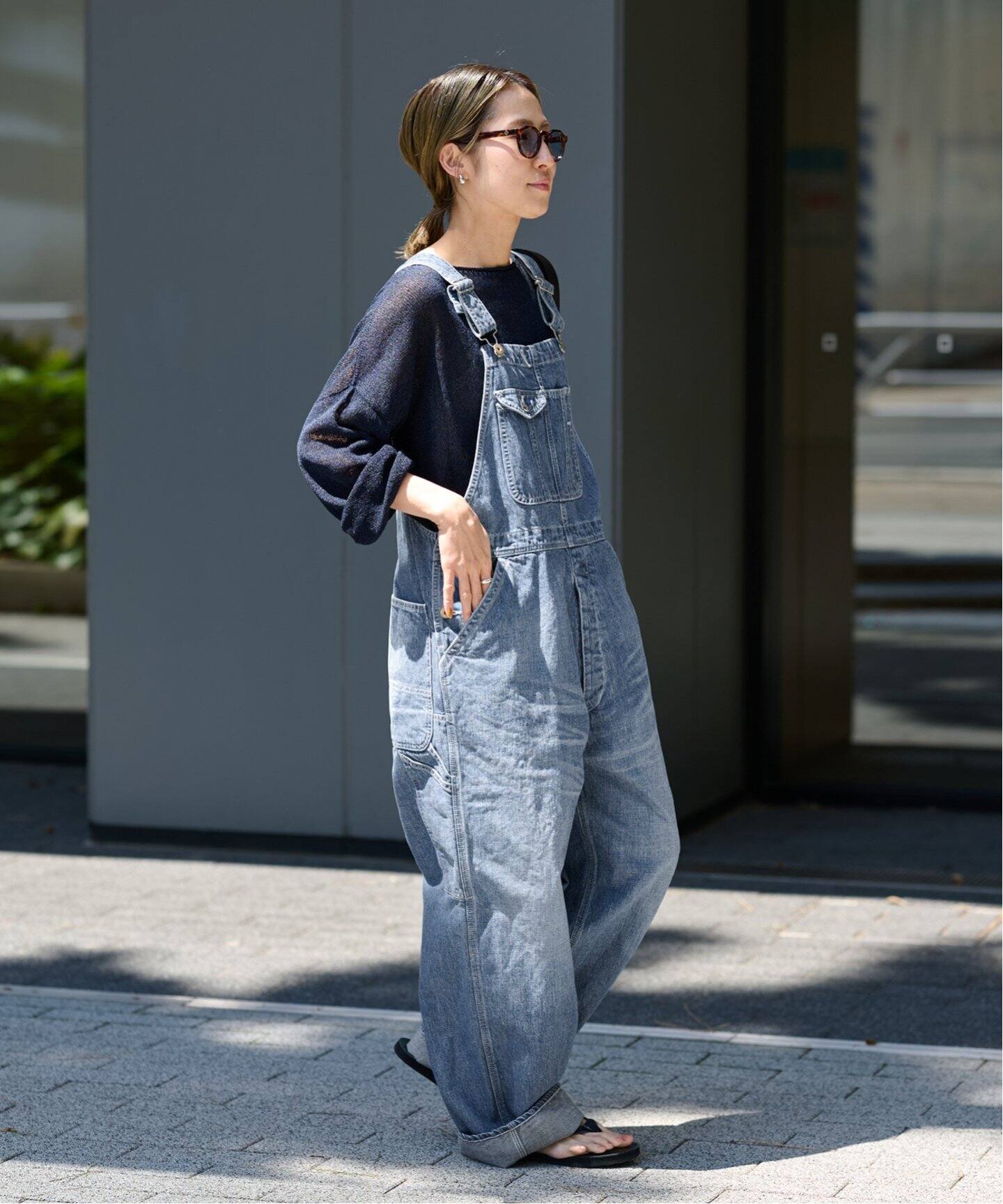 デニムオーバーオール（サロペット／オーバーオール）｜FRAMeWORK  