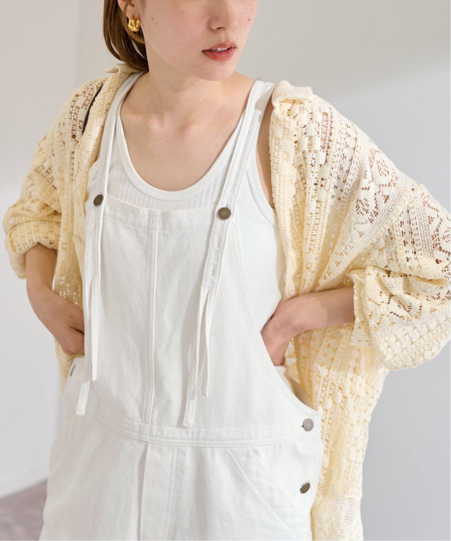 コットンヘンプサロペット（サロペット／オーバーオール）｜FRAMeWORK  