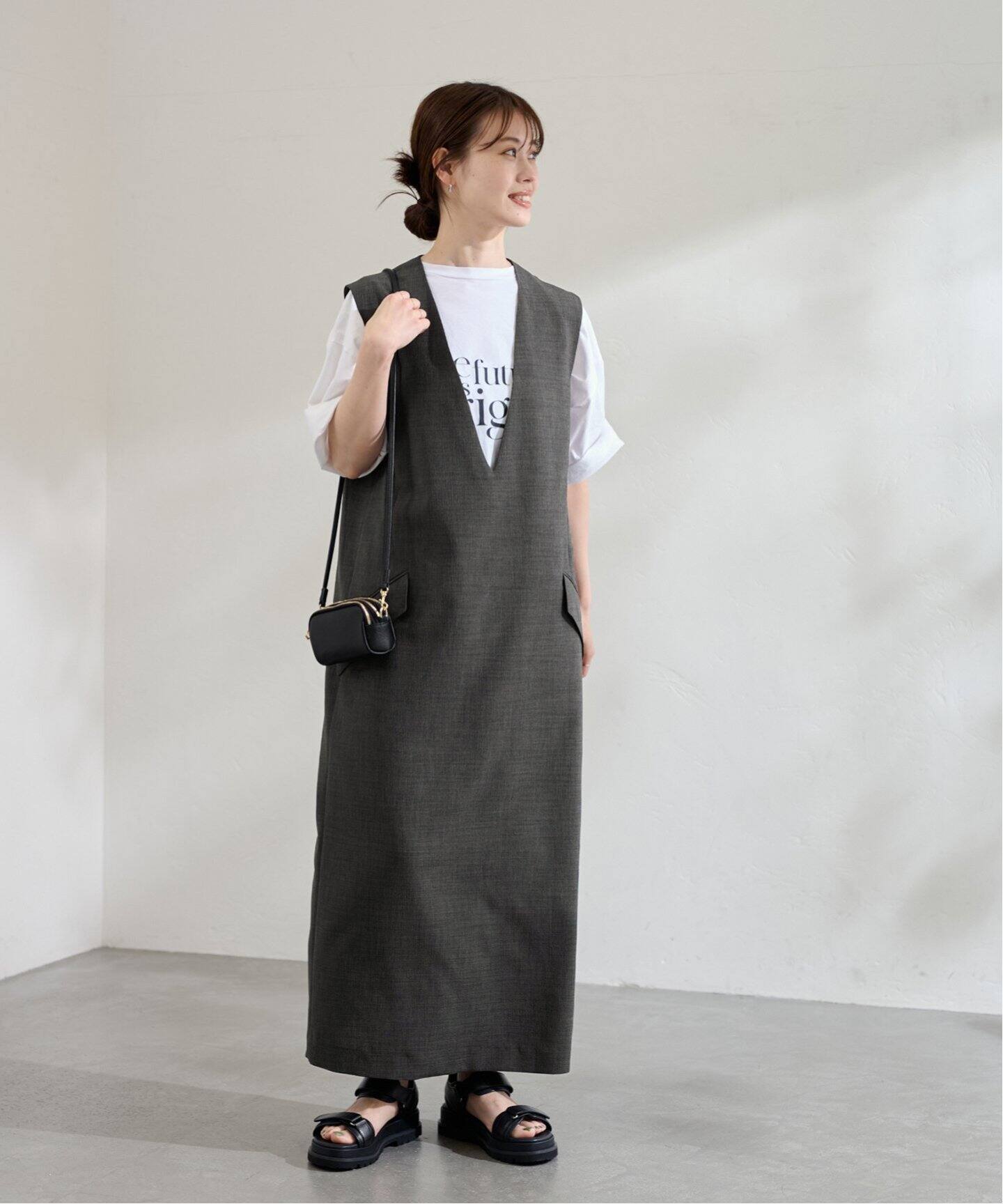 VN I-LINE ワンピース（ワンピース）｜FRAMeWORK（フレームワーク）の  