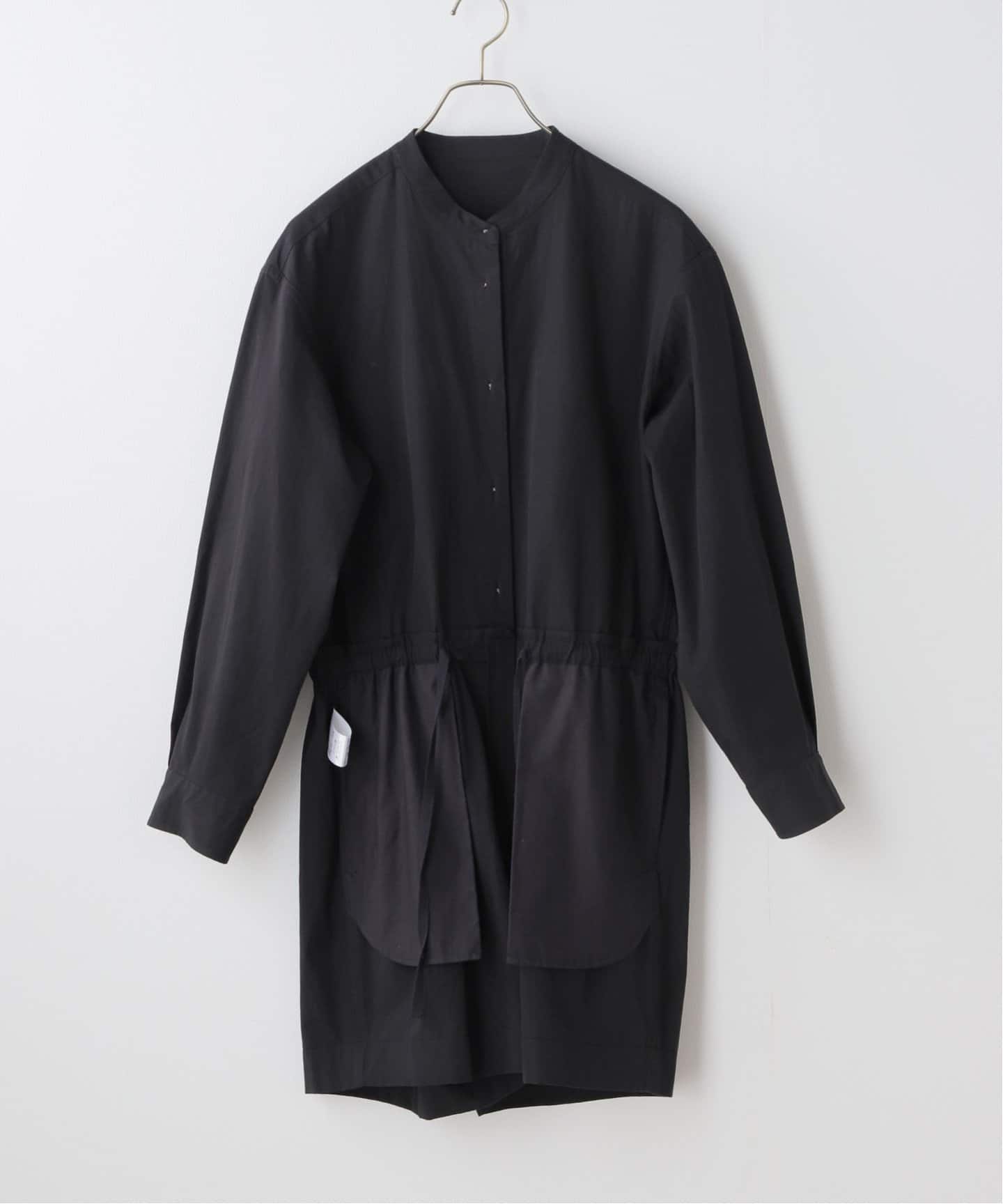 FRAMeWORK / 24SS/C/LIオールインワン/38/リネン/BLK/24-040-220-3010-2-0 FRAMeWORK◇24SS/C/LIオールインワン/38/リネン/BLK/24-040-220-3010-2