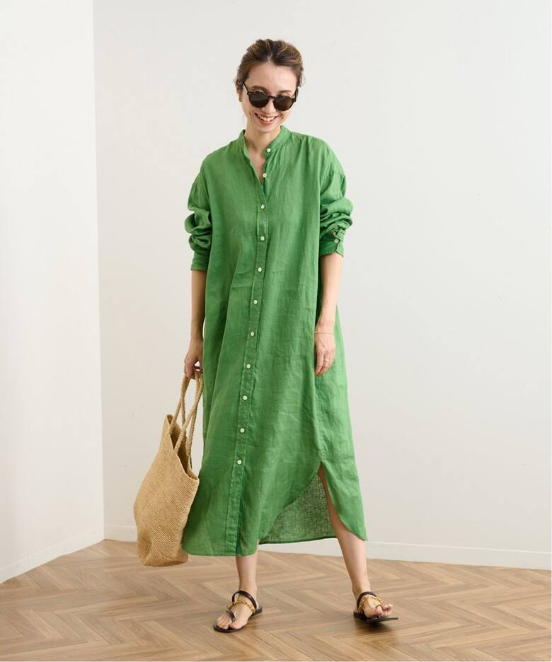 ≪追加≫フレンチリネンシャツワンピース2（ワンピース）｜FRAMeWORK  