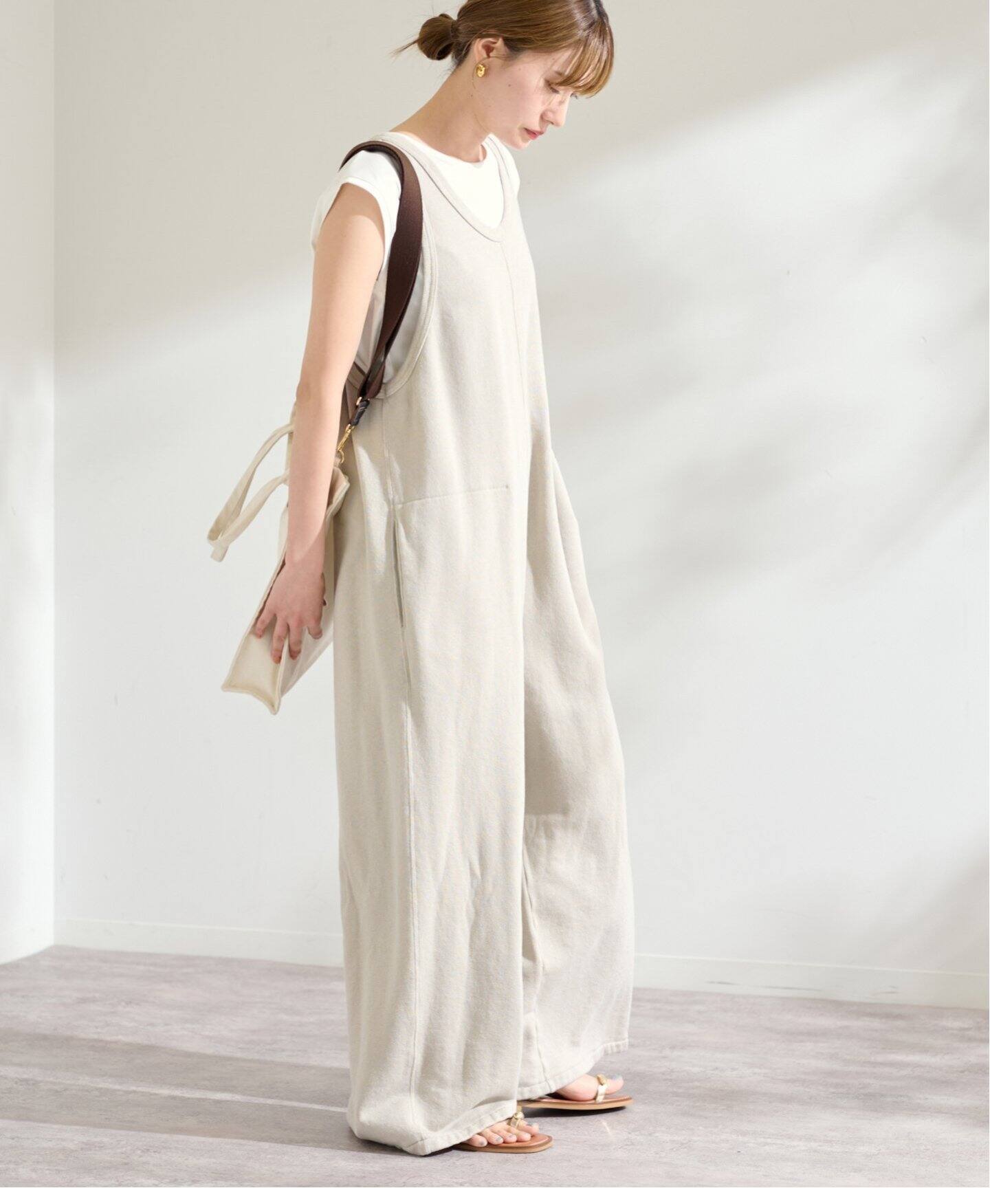 FRAMeWORK LINEN-TERRYサロペット　新品 FRAMeWORK LINEN-TERRYサロペット新品