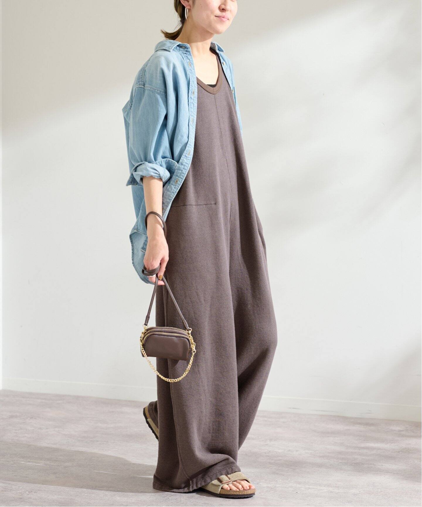 FRAMEWORK コットンヘンプサロペット SIZE38（フレームワーク 