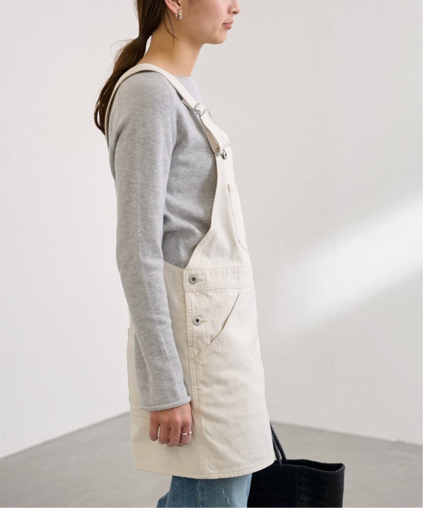 未使用　フレームワーク　リネン オーバーオール サロペット　日本製 オックスミニサロペット（ワンピース）｜FRAMeWORK（フレーム