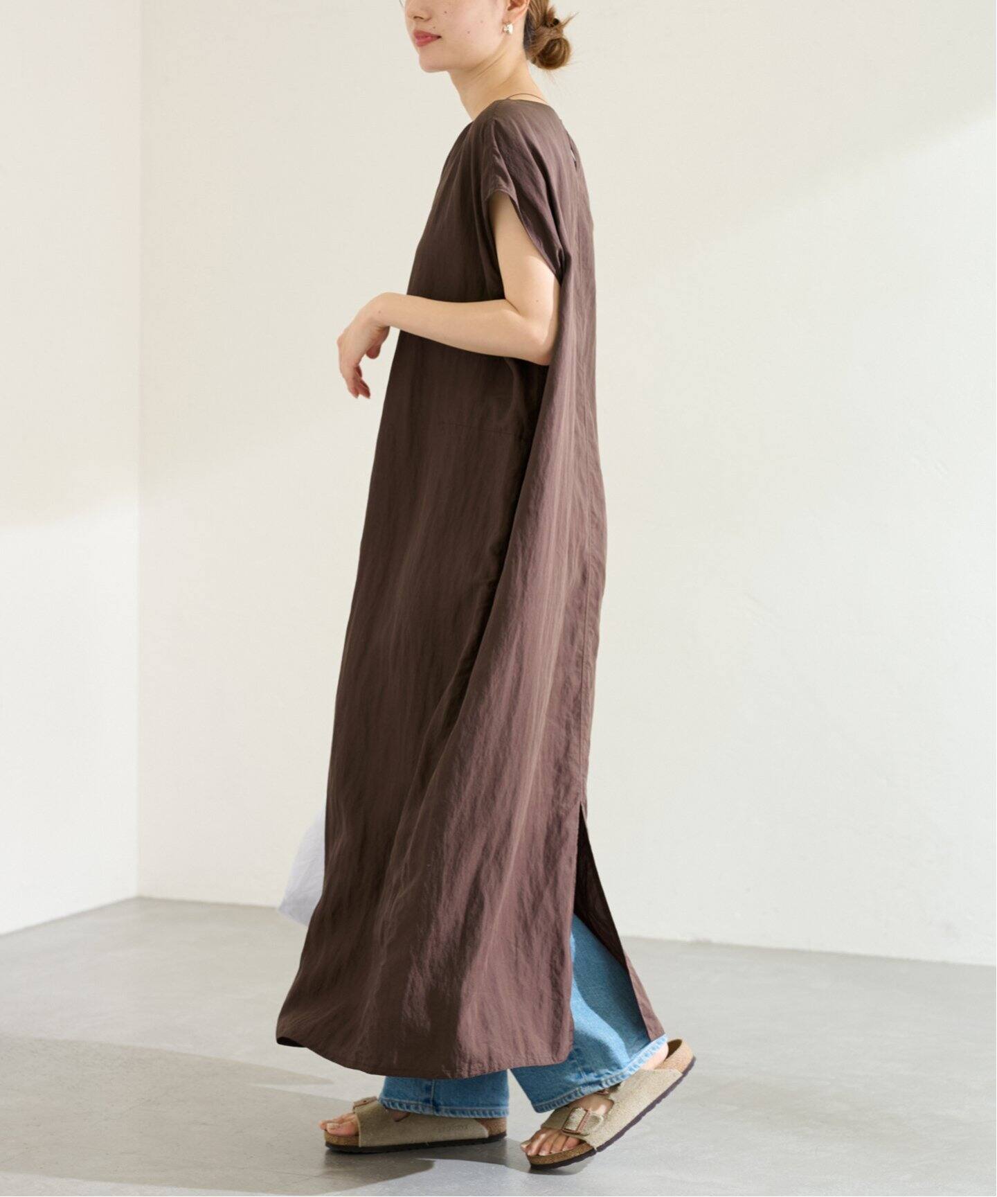 フィブリルポプリンサックワンピース（ワンピース）｜FRAMeWORK  