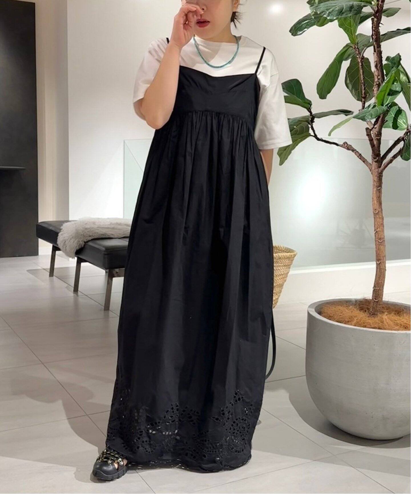 PROTAGONISTA/プロタゴニスタ カットワーク キャミワンピース  