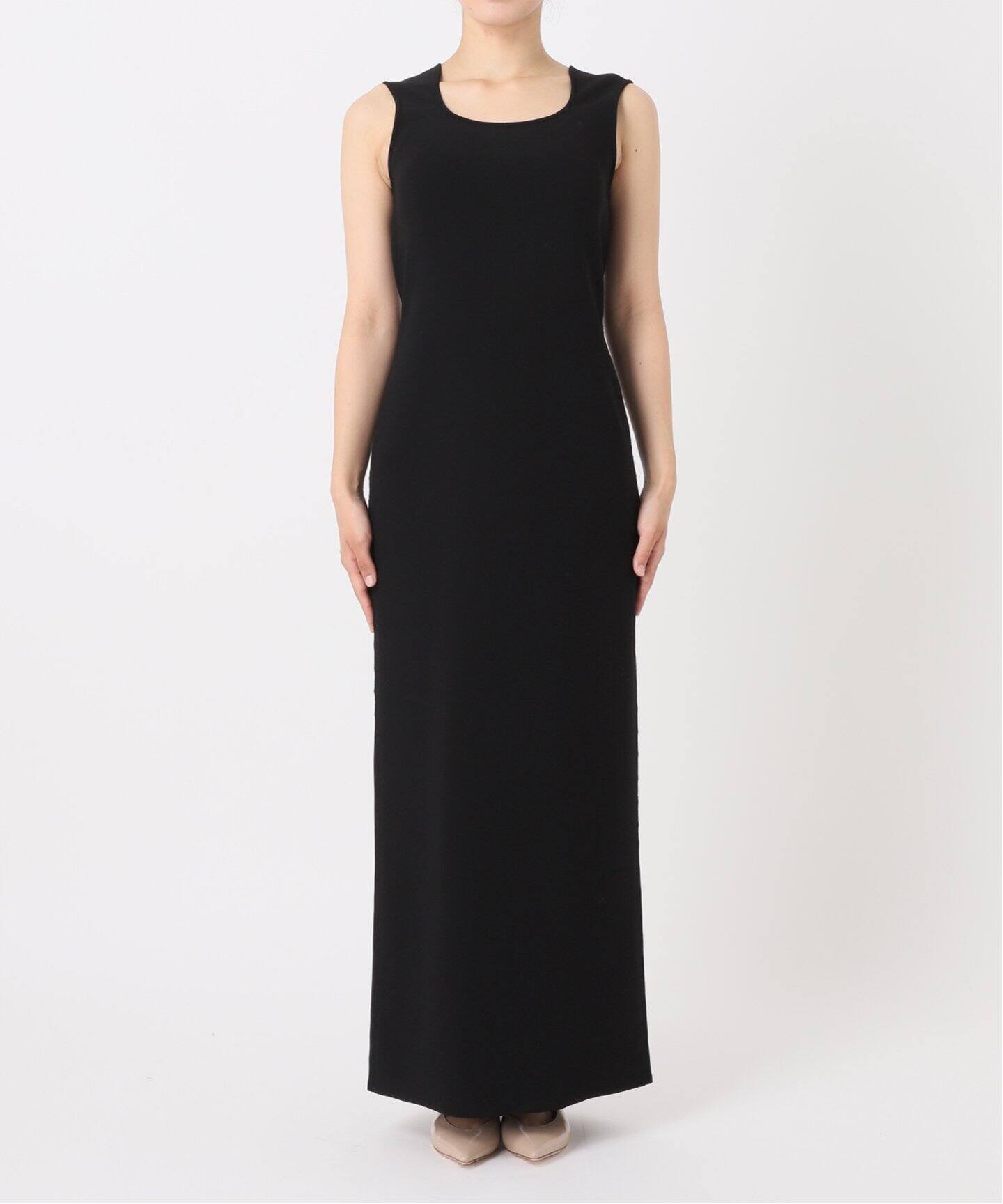 ニットジョーゼットニュアンスネックワンピース（ワンピース）｜NOBLE  