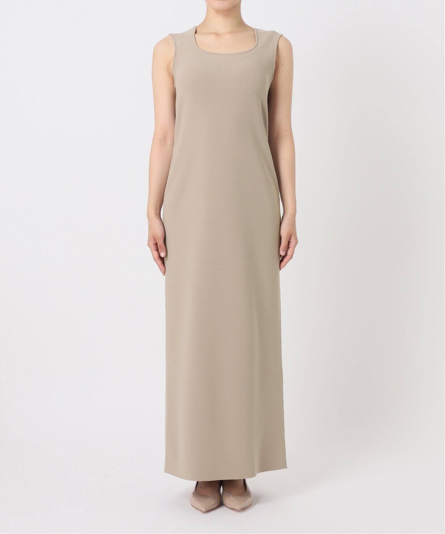 ニットジョーゼットニュアンスネックワンピース（ワンピース）｜NOBLE  