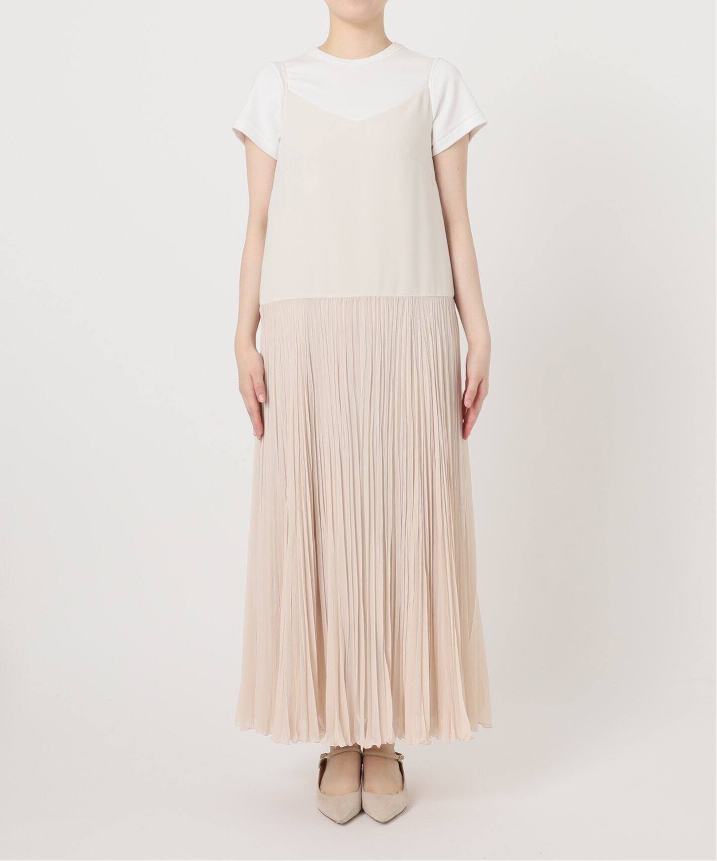 シアーシフォンプリーツキャミワンピース（ワンピース）｜NOBLE  