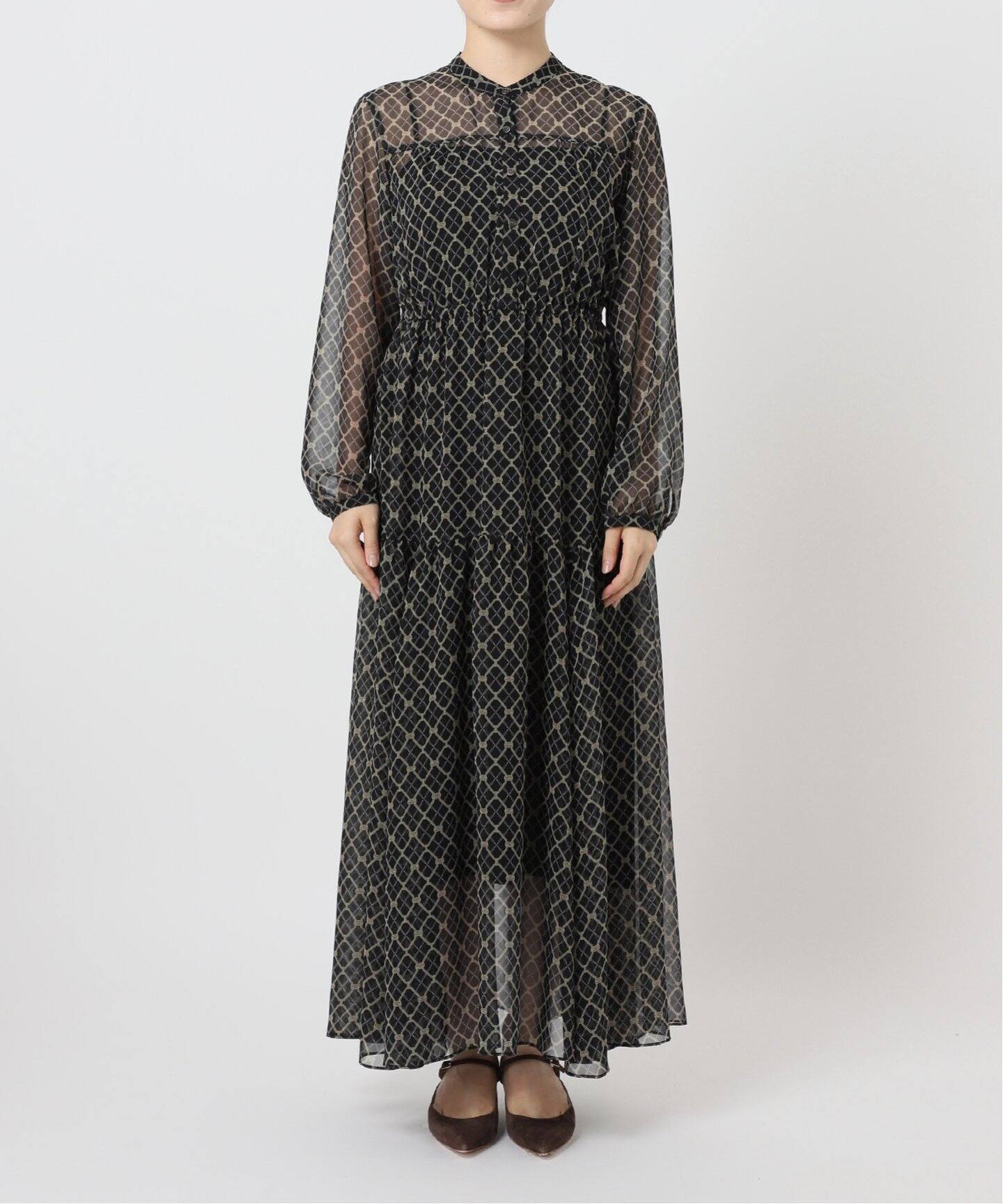 チェーンプリントティアードワンピース（ワンピース）｜NOBLE  