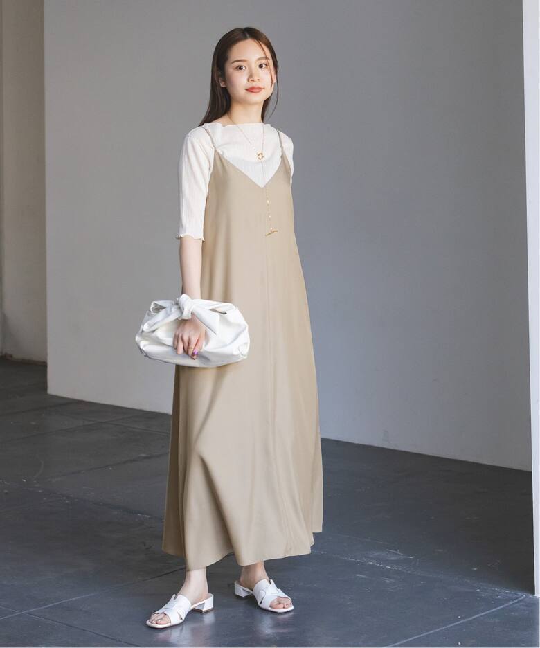 追加》ビンテージツイルコンフォータブルキャミワンピース3  